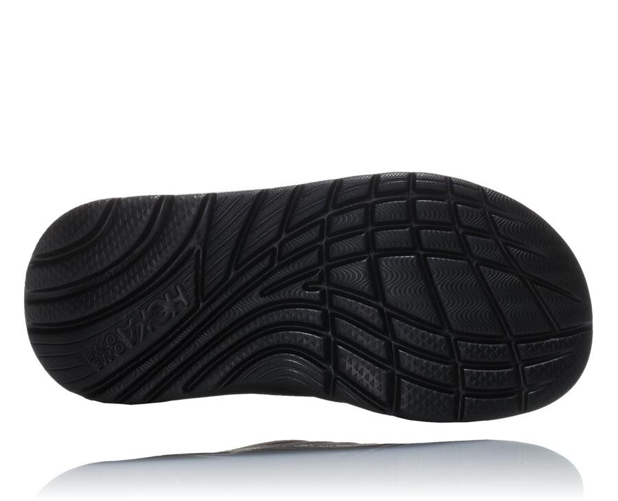 Slide Womens - Hoka One One ORA Recovery - Black - NCOHUVY-74